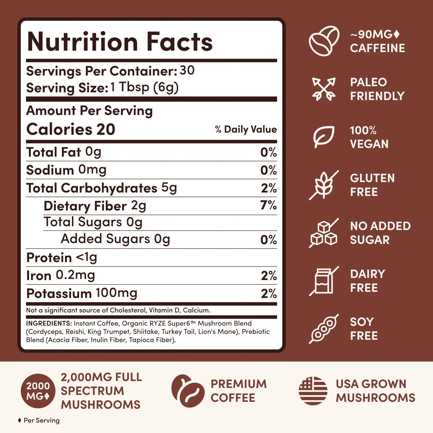 Mushroom Coffee Dark Roast Starter Kit 60 Servings