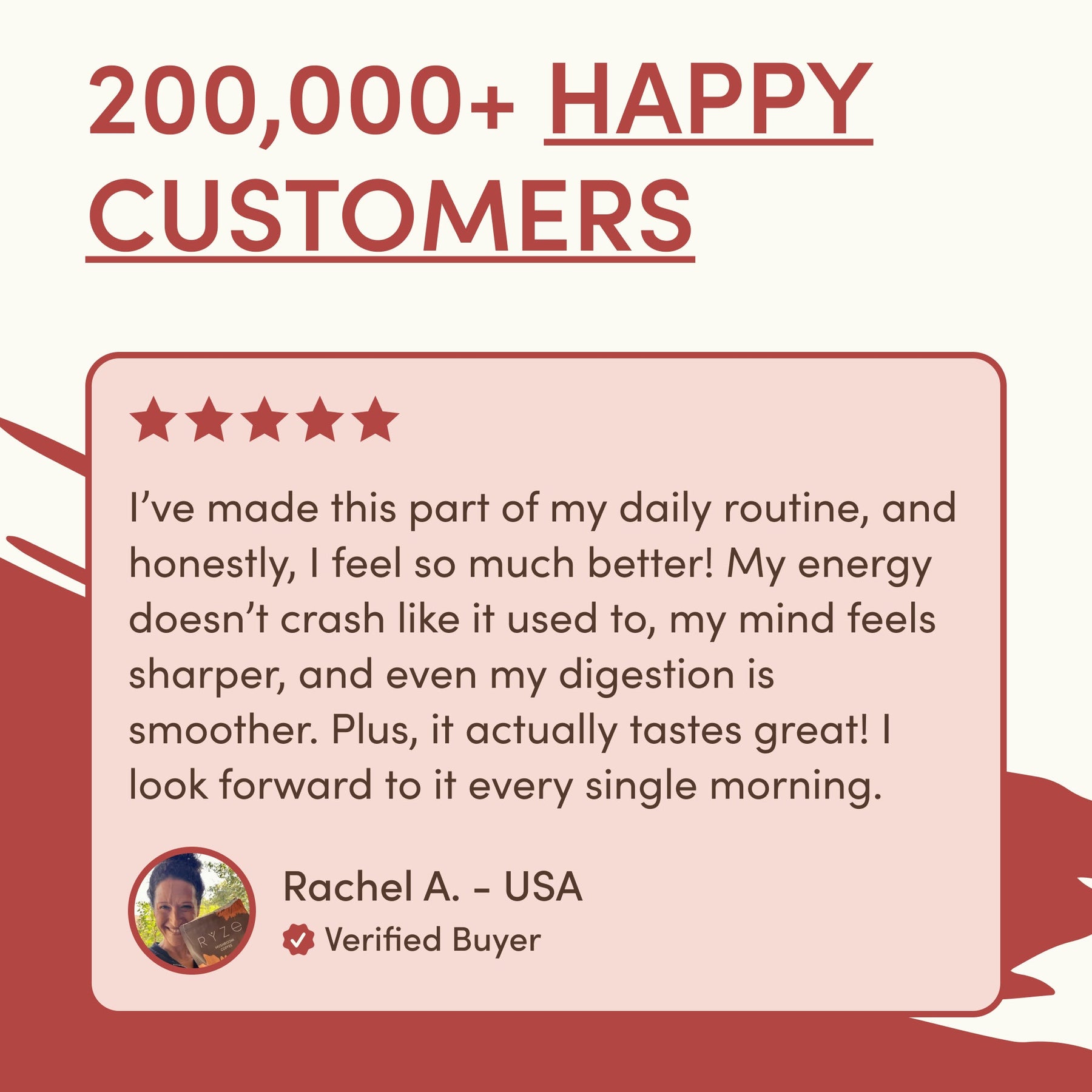 RYZE Mushroom Chai — Organic Instant Chai with Reishi & Organic Black Tea, 20 Servings